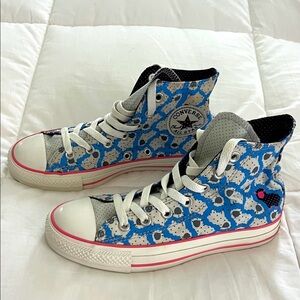 Converse Sarah-bo-peek 7 High-Top Sneakers - Blue and White